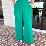 Spring It Girl Trouser - Kelly Green-400 Pants-SKIES ARE BLUE-July & June Women's Fashion Boutique Located in San Antonio, Texas
