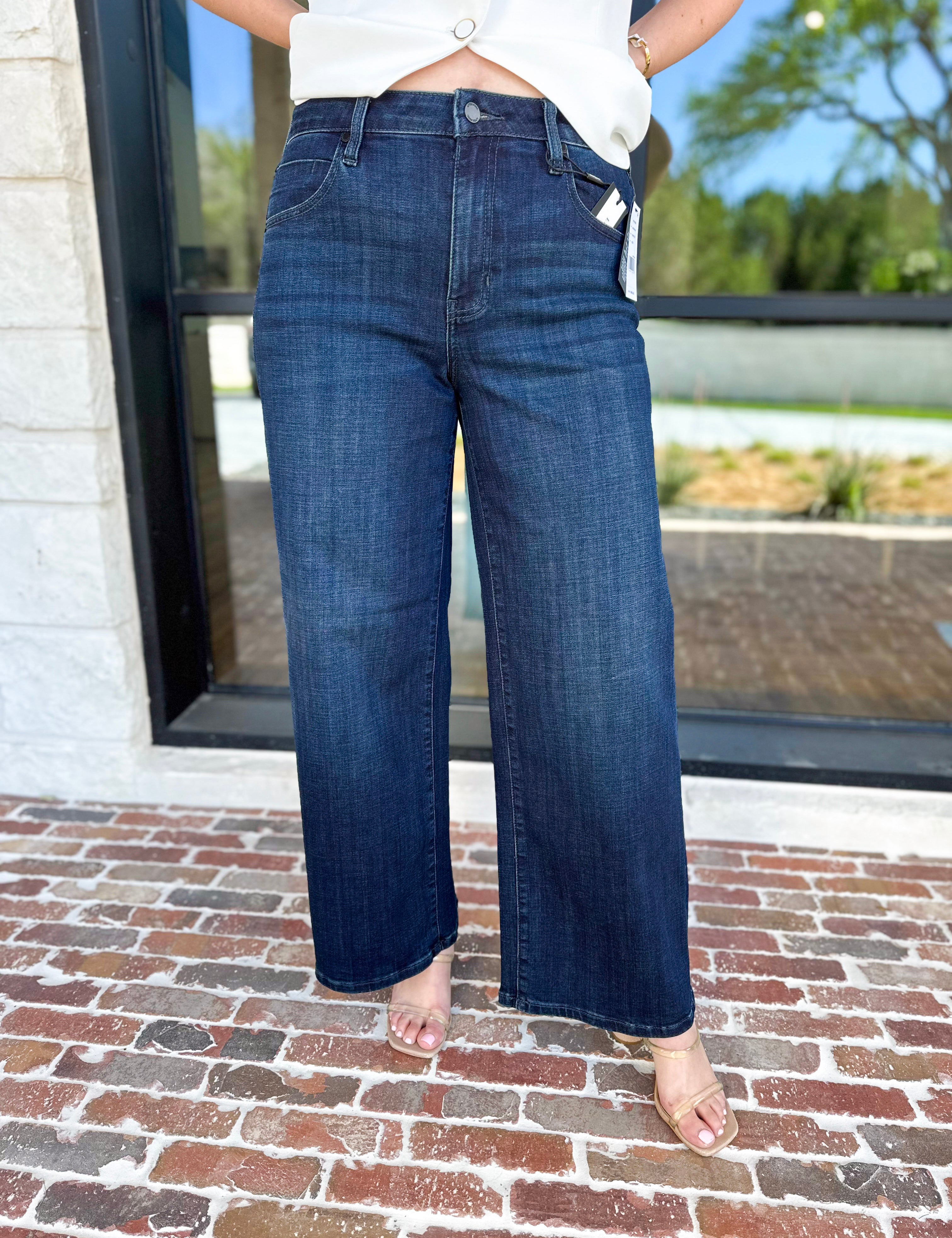 LIVERPOOL - Stride Wide Leg Jeans-400 Pants-LIVERPOOL JEANS COMPANY-July & June Women's Fashion Boutique Located in San Antonio, Texas