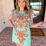THML - The Jessica Embroidered Mini Dress-510 Mini-THML-July & June Women's Fashion Boutique Located in San Antonio, Texas