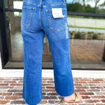 Vervet - High Rise Crop Wide Leg Jeans-400 Pants-VEVERT BY FLYING MONKEY-July & June Women's Fashion Boutique Located in San Antonio, Texas
