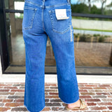 Vervet - High Rise Crop Wide Leg Jeans-400 Pants-VEVERT BY FLYING MONKEY-July & June Women's Fashion Boutique Located in San Antonio, Texas