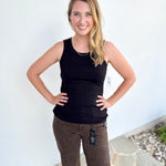 Go-To Ribbed Tank Top - Black-220 Basic Tops-MONO B-July & June Women's Fashion Boutique Located in San Antonio, Texas