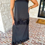 Satin & Lace Date Night Set-500 Midi-TCEC-July & June Women's Fashion Boutique Located in San Antonio, Texas