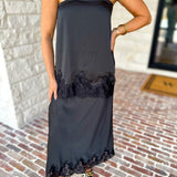 Satin & Lace Date Night Set-500 Midi-TCEC-July & June Women's Fashion Boutique Located in San Antonio, Texas