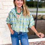 Fresh Air Floral Blouse-200 Fashion Blouses-ENTRO-July & June Women's Fashion Boutique Located in San Antonio, Texas