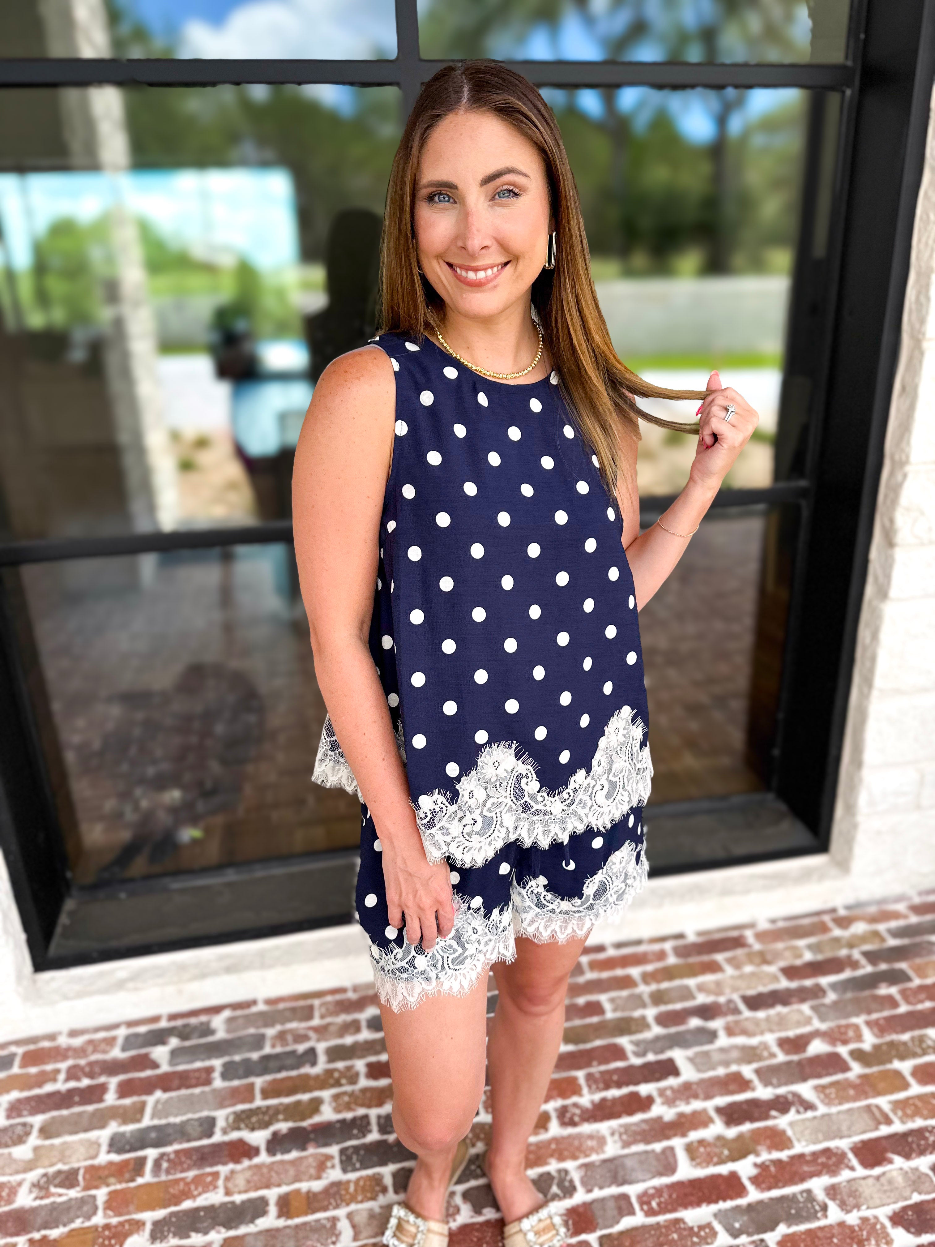 The Dottie Set - Midnight Navy-510 Mini-ENTRO-July & June Women's Fashion Boutique Located in San Antonio, Texas