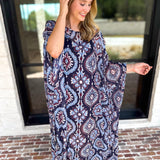 Easy Escape Caftan Midi Dress-500 Midi-TCEC-July & June Women's Fashion Boutique Located in San Antonio, Texas