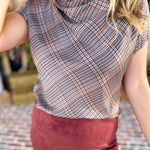 Current Air - The Social Hour Blouse-200 Fashion Blouses-CURRENT AIR CLOTHING-July & June Women's Fashion Boutique Located in San Antonio, Texas