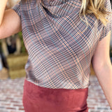 Current Air - The Social Hour Blouse-200 Fashion Blouses-CURRENT AIR CLOTHING-July & June Women's Fashion Boutique Located in San Antonio, Texas