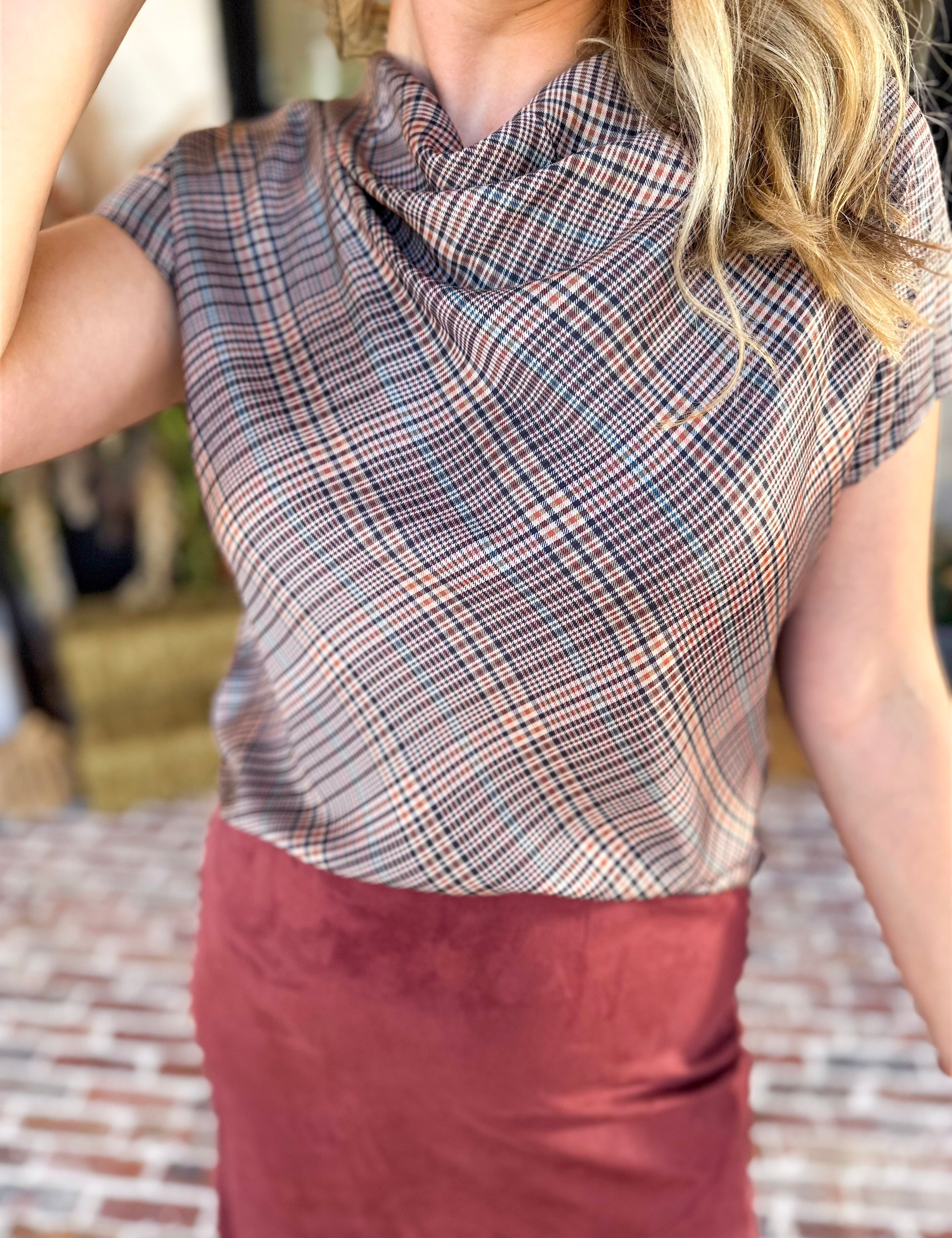 Current Air - The Social Hour Blouse-200 Fashion Blouses-CURRENT AIR CLOTHING-July & June Women's Fashion Boutique Located in San Antonio, Texas