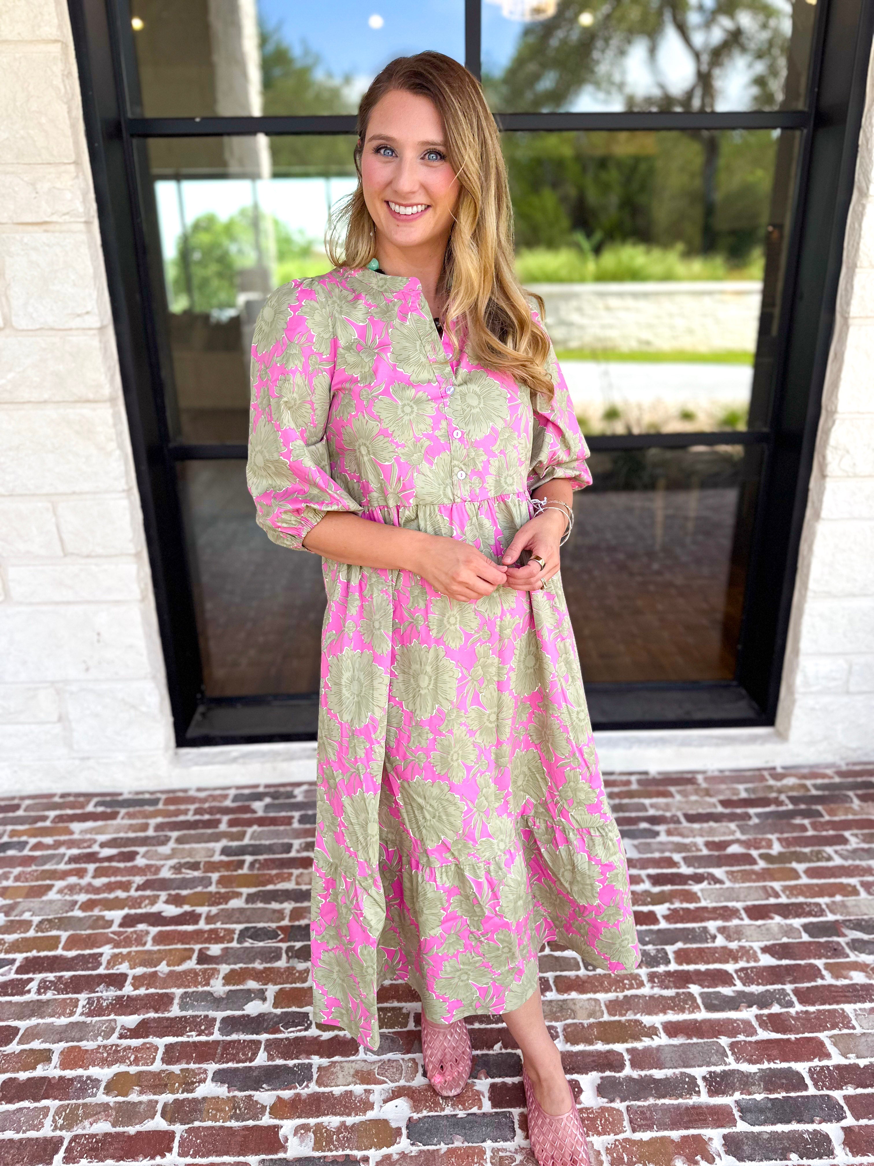 riley embroidered midi dress Riley Puff Sleeve Embroidered Midi Dress Black