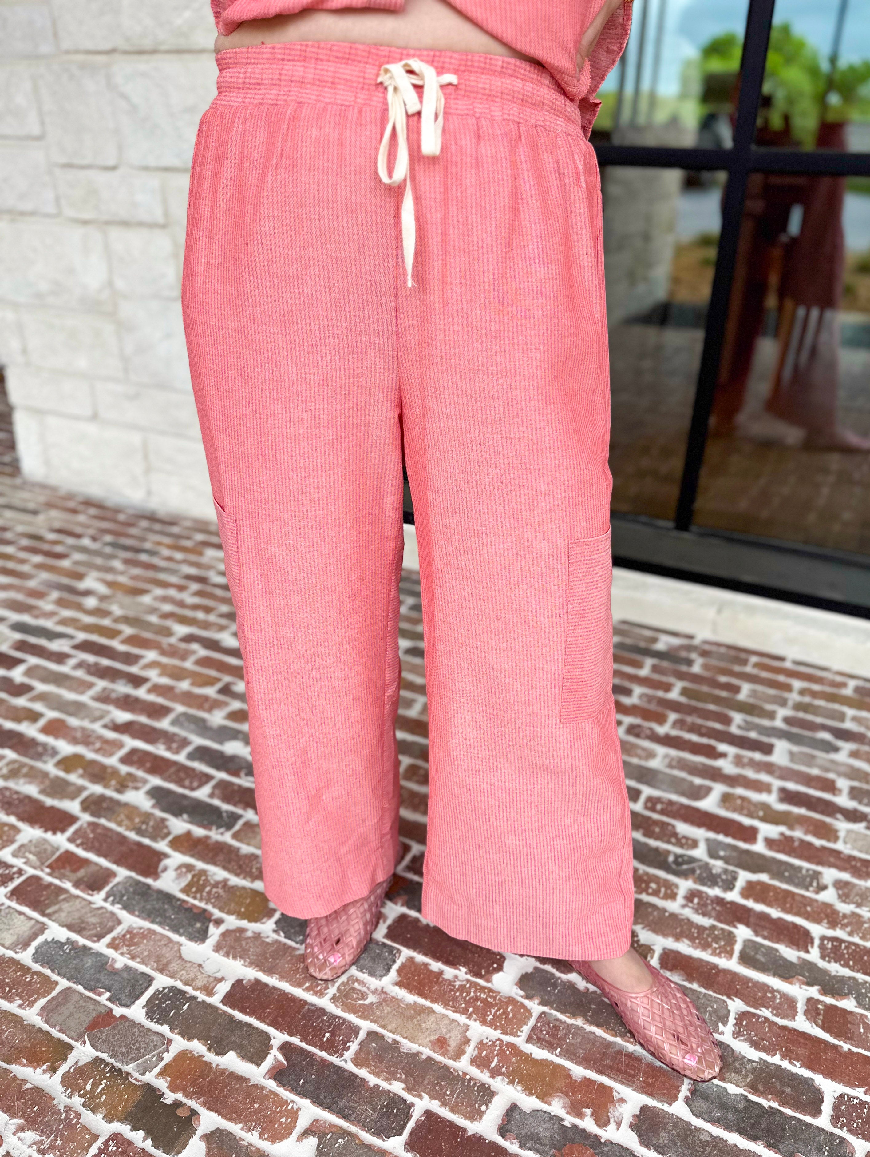 The Alys Pant - Coral-400 Pants-POLOGRAM-July & June Women's Fashion Boutique Located in San Antonio, Texas