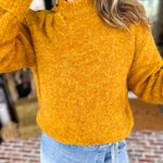 Liverpool - Golden Harvest Mock Neck Sweater-230 Sweaters/Cardis-LIVERPOOL JEANS COMPANY-July & June Women's Fashion Boutique Located in San Antonio, Texas