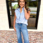 Vervet - High Rise Cropped Slim Wide Leg Jeans-400 Pants-VEVERT BY FLYING MONKEY-July & June Women's Fashion Boutique Located in San Antonio, Texas