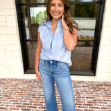 Vervet - High Rise Cropped Slim Wide Leg Jeans-400 Pants-VEVERT BY FLYING MONKEY-July & June Women's Fashion Boutique Located in San Antonio, Texas