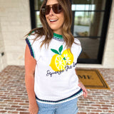 Squeeze The Day Knit Tank Top-230 Sweaters/Cardis-SKIES ARE BLUE-July & June Women's Fashion Boutique Located in San Antonio, Texas