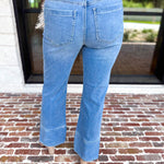 Liverpool - Kennedy Side Slit Straight Leg Jeans-420 Denim-LIVERPOOL JEANS COMPANY-July & June Women's Fashion Boutique Located in San Antonio, Texas
