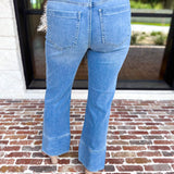 Liverpool - Kennedy Side Slit Straight Leg Jeans-420 Denim-LIVERPOOL JEANS COMPANY-July & June Women's Fashion Boutique Located in San Antonio, Texas