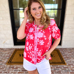 The Colorful in Confidence Blouse-200 Fashion Blouses-FATE-July & June Women's Fashion Boutique Located in San Antonio, Texas