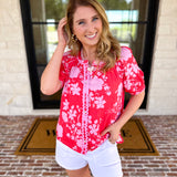 The Colorful in Confidence Blouse-200 Fashion Blouses-FATE-July & June Women's Fashion Boutique Located in San Antonio, Texas