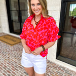 Mary Square - Jessica Blouse - Samba Garden-200 Fashion Blouses-MARY SQUARE-July & June Women's Fashion Boutique Located in San Antonio, Texas