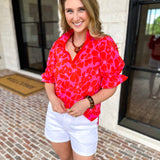 Mary Square - Jessica Blouse - Samba Garden-200 Fashion Blouses-MARY SQUARE-July & June Women's Fashion Boutique Located in San Antonio, Texas