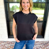 Chic Essentials Top - Black-210 Casual Blouses-ENTRO-July & June Women's Fashion Boutique Located in San Antonio, Texas
