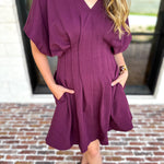 Elevated Chic Mini Dress - Plum-510 Mini-ENTRO-July & June Women's Fashion Boutique Located in San Antonio, Texas
