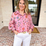 Blossom & Bloom Blouse-200 Fashion Blouses-ENTRO-July & June Women's Fashion Boutique Located in San Antonio, Texas