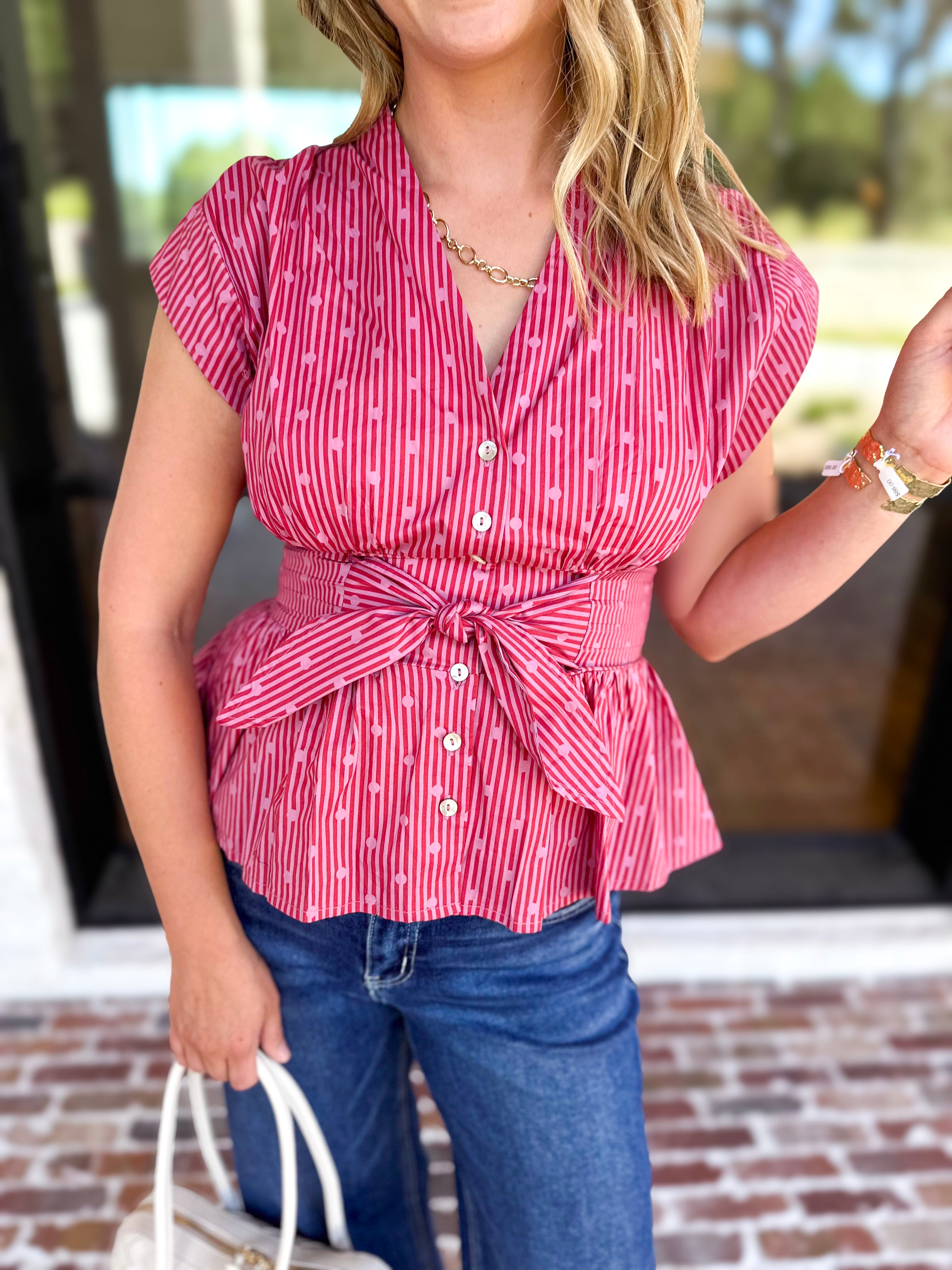 Girls Night Out Blouse - Mauve Rust-200 Fashion Blouses-ENTRO-July & June Women's Fashion Boutique Located in San Antonio, Texas