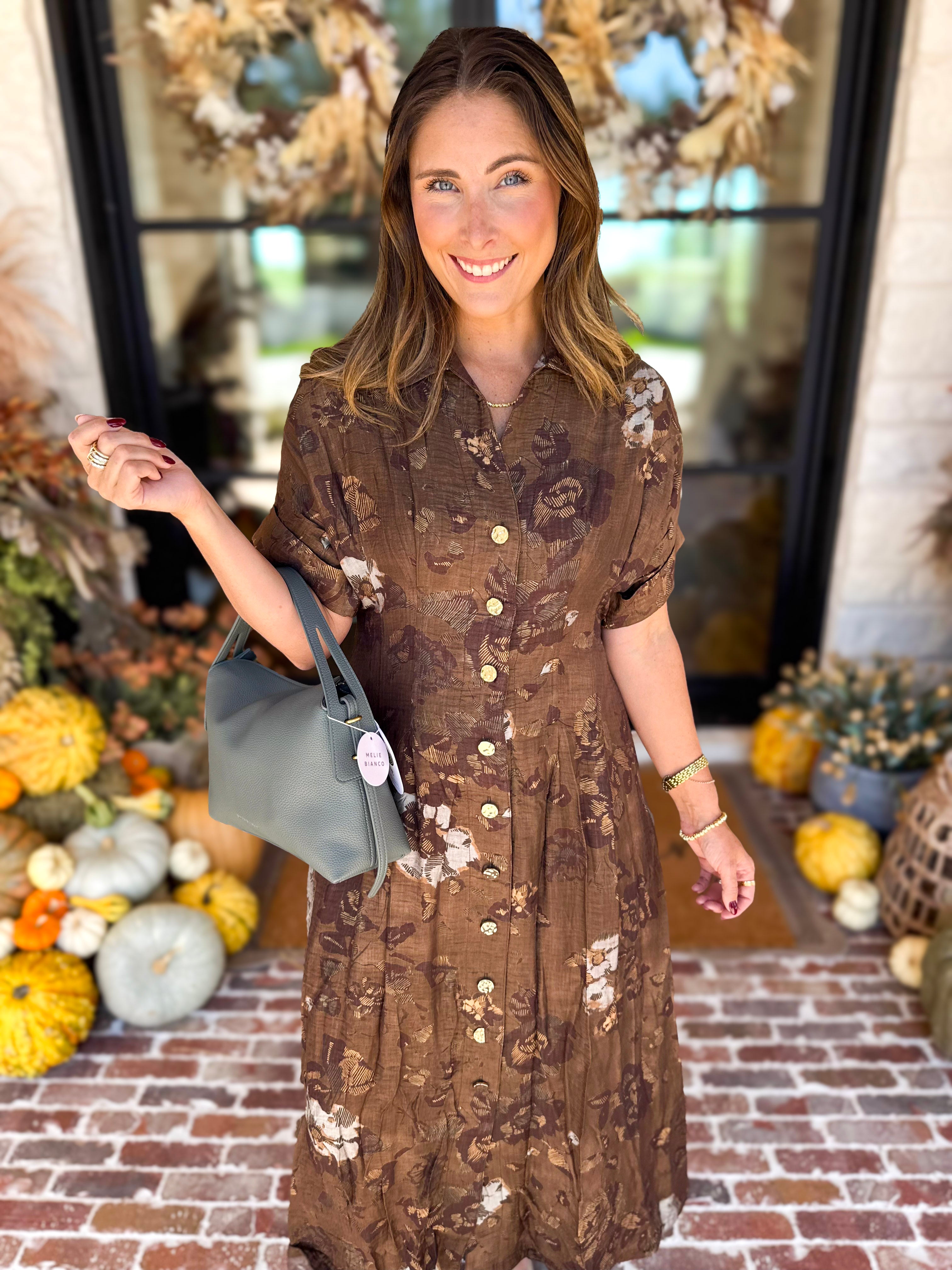 THML - Evermore Floral Midi Dress-500 Midi-THML-July & June Women's Fashion Boutique Located in San Antonio, Texas