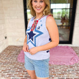 Flannel Patchwork Star Knit Top-230 Sweaters/Cardis-FATE-July & June Women's Fashion Boutique Located in San Antonio, Texas