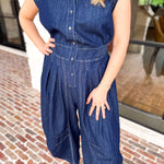 Denim Parachute Jumpsuit-500 Midi-RAE MODE-July & June Women's Fashion Boutique Located in San Antonio, Texas