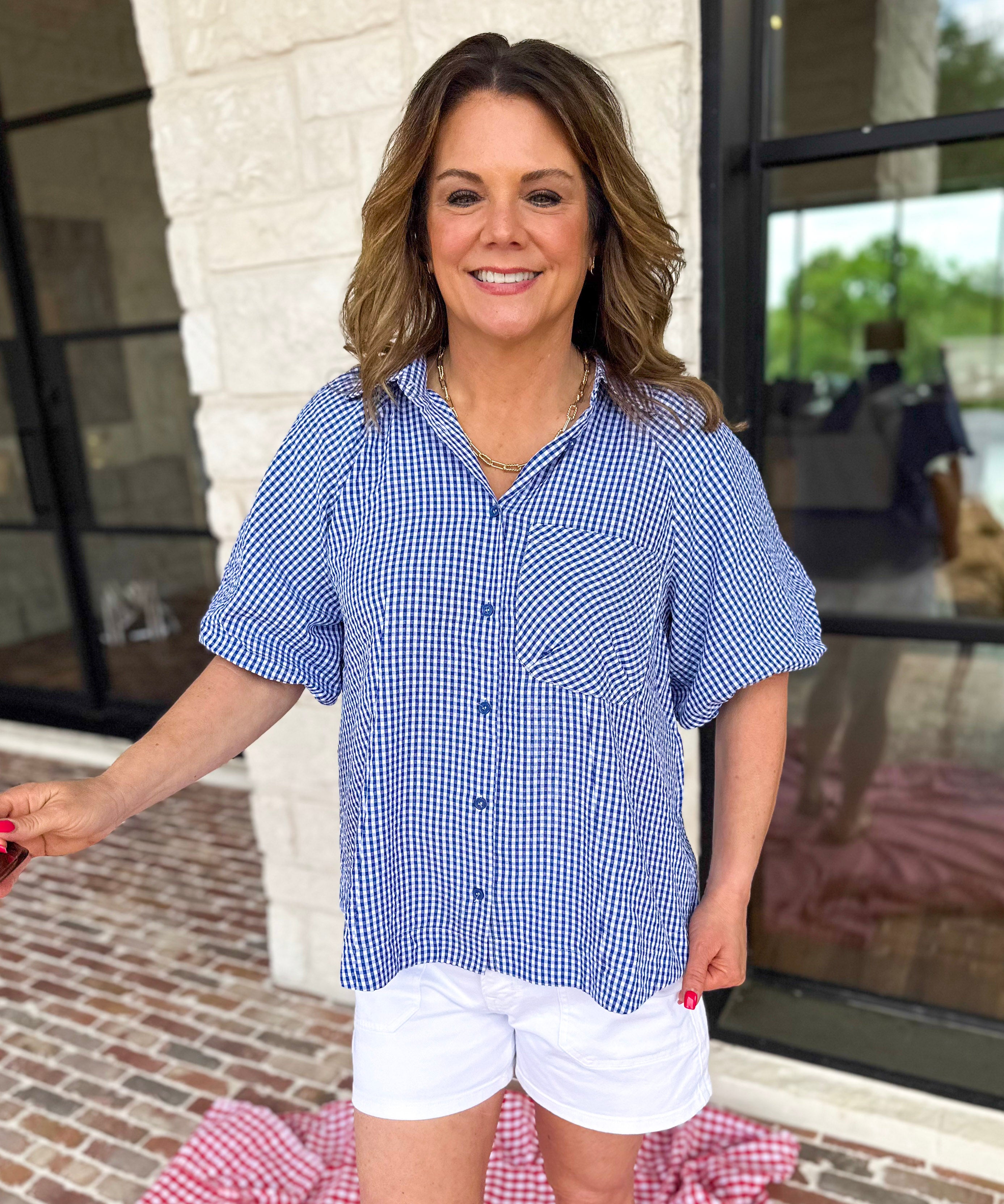The Nancy Blouse-200 Fashion Blouses-FATE-July & June Women's Fashion Boutique Located in San Antonio, Texas