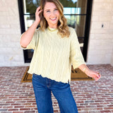 The Bailee Sweater Top - Kiwi-230 Sweaters/Cardis-RAE MODE-July & June Women's Fashion Boutique Located in San Antonio, Texas