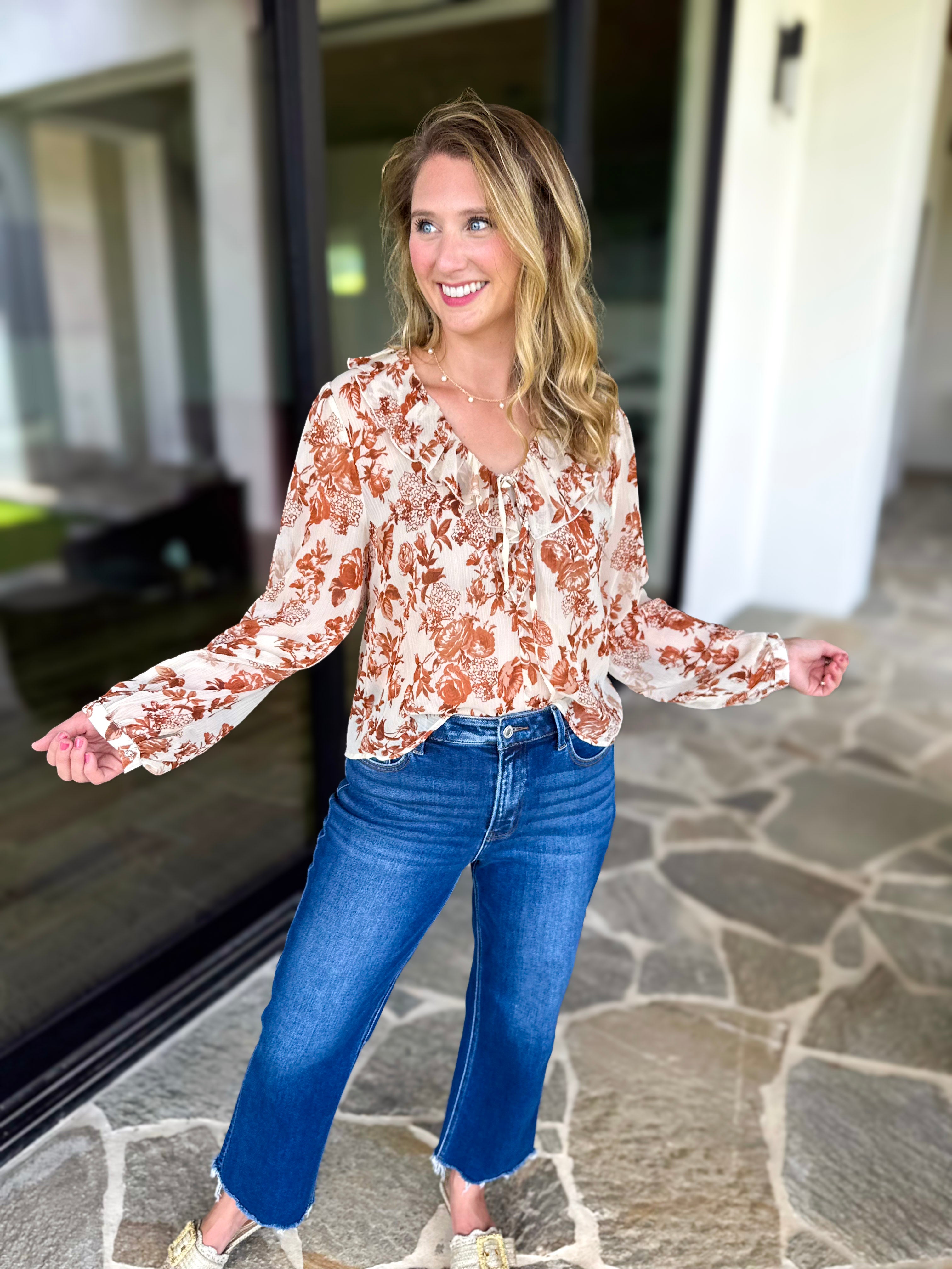 Vervet - High Rise Cropped Dark Wash Straight Leg Jeans-420 Denim-VEVERT BY FLYING MONKEY-July & June Women's Fashion Boutique Located in San Antonio, Texas