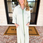 The Sunday Stroll Midi Dress - Sage-500 Midi-ENTRO-July & June Women's Fashion Boutique Located in San Antonio, Texas