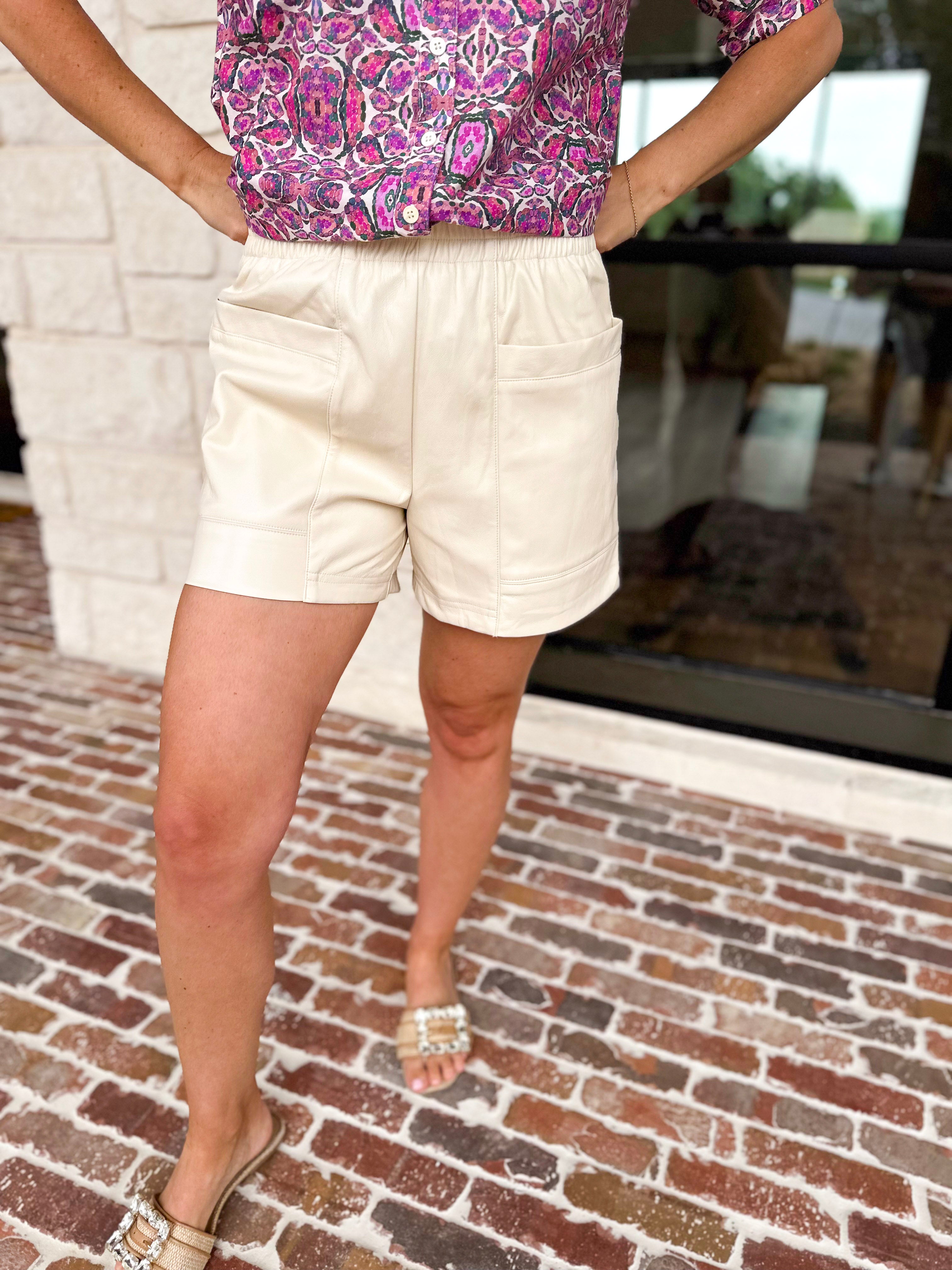 The Date Night Shorts - Ivory-410 Shorts/Skirts-FATE-July & June Women's Fashion Boutique Located in San Antonio, Texas