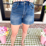 LIVERPOOL - High Rise Heritage Denim Shorts-410 Shorts/Skirts-LIVERPOOL JEANS COMPANY-July & June Women's Fashion Boutique Located in San Antonio, Texas