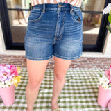 LIVERPOOL - High Rise Heritage Denim Shorts-410 Shorts/Skirts-LIVERPOOL JEANS COMPANY-July & June Women's Fashion Boutique Located in San Antonio, Texas
