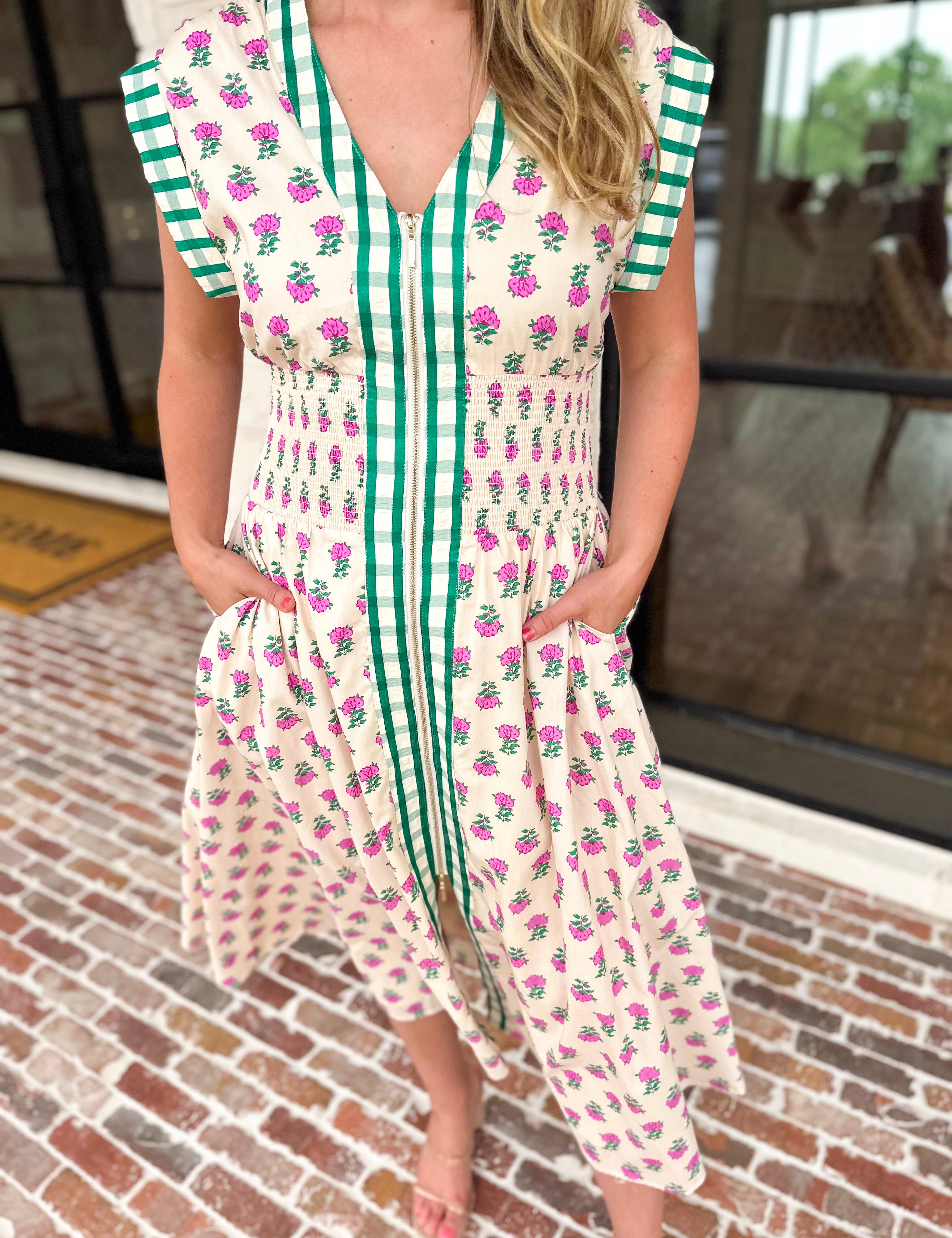 THML - Spring Gatherings Midi Dress-500 Midi-THML-July & June Women's Fashion Boutique Located in San Antonio, Texas