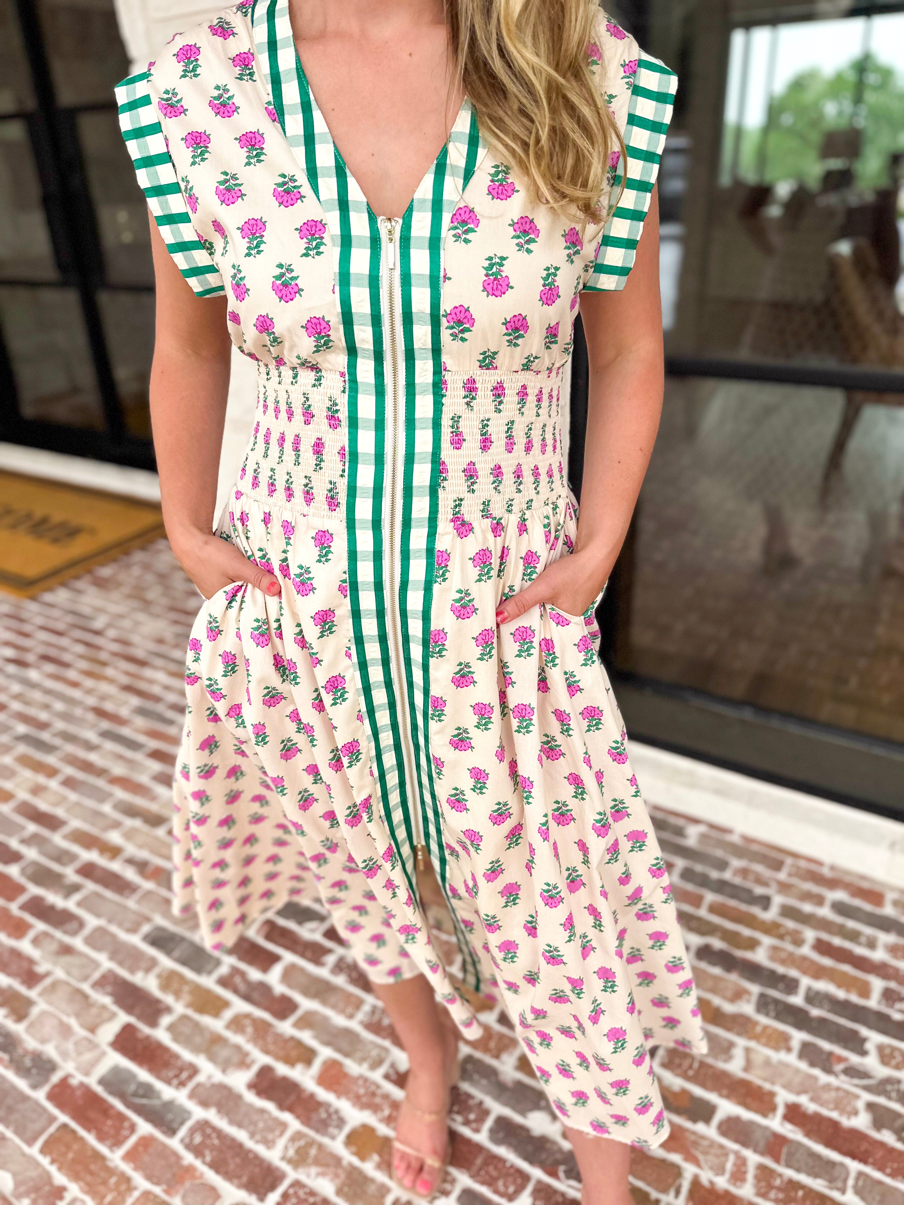 THML - Spring Gatherings Midi Dress-500 Midi-THML-July & June Women's Fashion Boutique Located in San Antonio, Texas