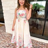 Summertime Garden Midi Dress-500 Midi-ENTRO-July & June Women's Fashion Boutique Located in San Antonio, Texas