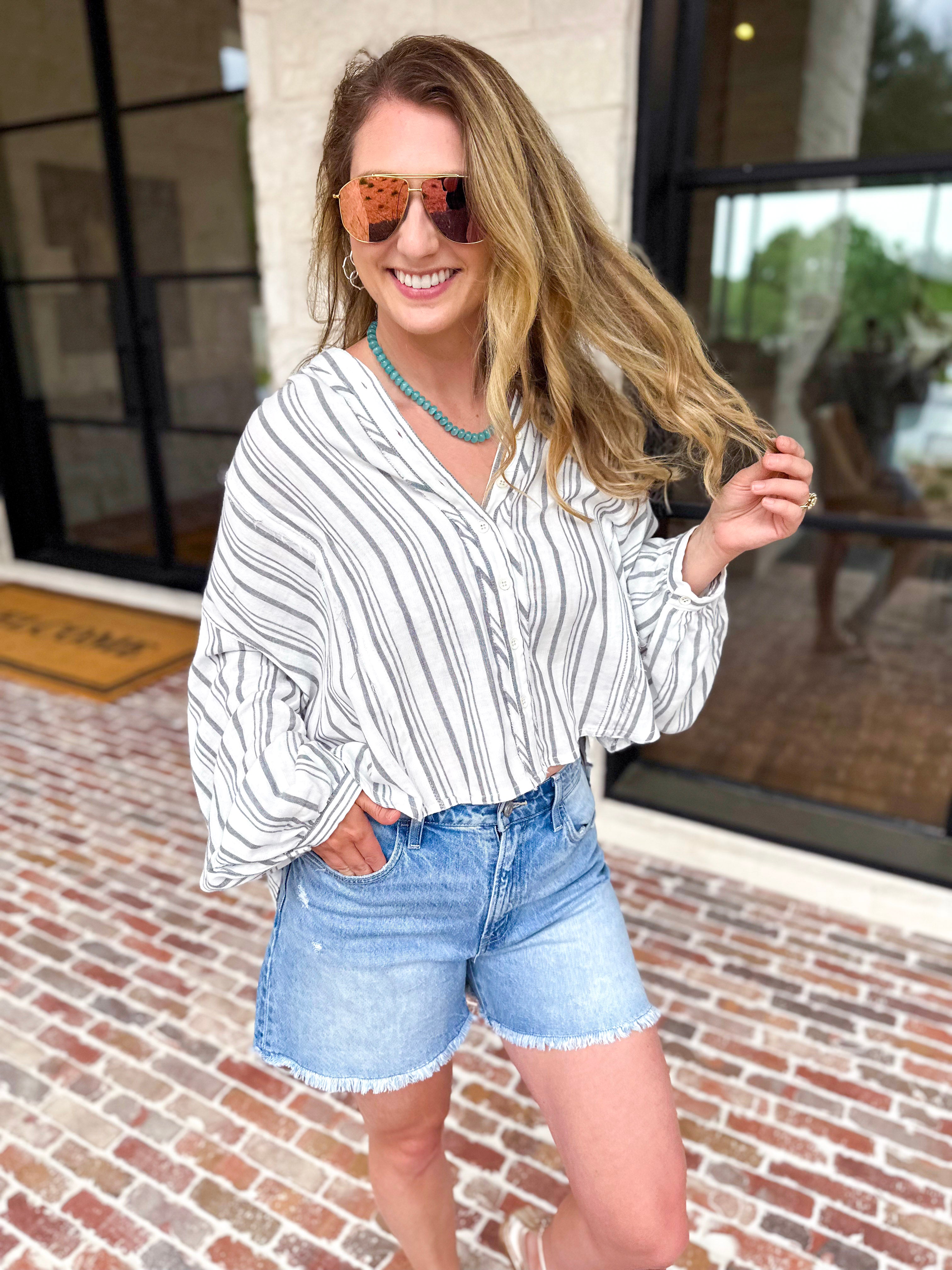 Vervet - High Rise Boyfriend Denim Shorts-410 Shorts/Skirts-VEVERT BY FLYING MONKEY-July & June Women's Fashion Boutique Located in San Antonio, Texas
