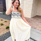 The Baja Breeze Midi Dress-500 Midi-SKIES ARE BLUE-July & June Women's Fashion Boutique Located in San Antonio, Texas