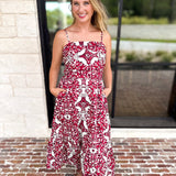 Cranberry Crush Midi Skirt Set-500 Midi-TCEC-July & June Women's Fashion Boutique Located in San Antonio, Texas