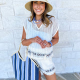 Artisan Crochet Cover Up Short Set-300 Athleisure/Lounge-IN FEBRUARY-July & June Women's Fashion Boutique Located in San Antonio, Texas