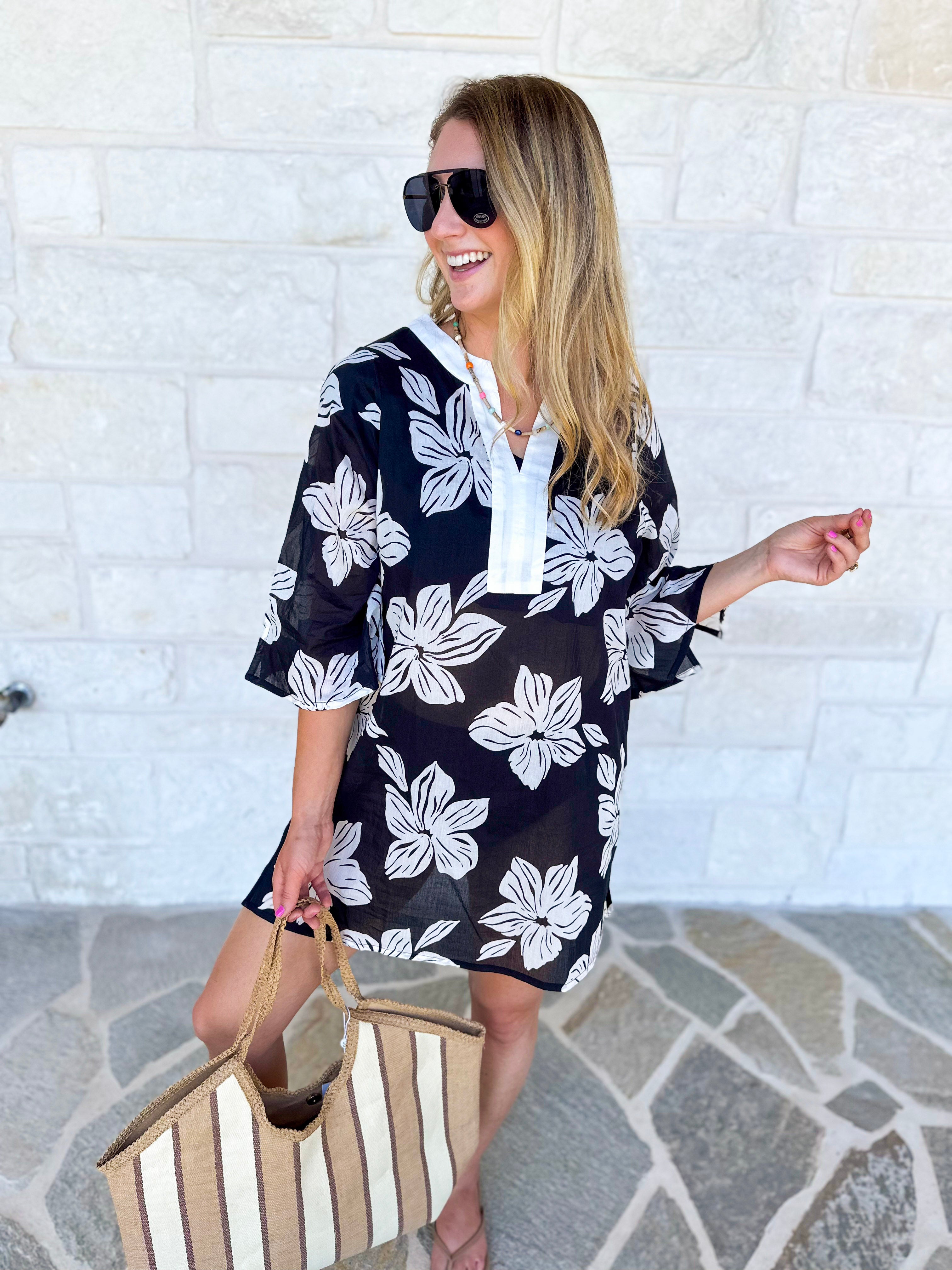MARY SQUARE - Elizabeth Short Beach Dress-300 Athleisure/Lounge-MARY SQUARE-July & June Women's Fashion Boutique Located in San Antonio, Texas
