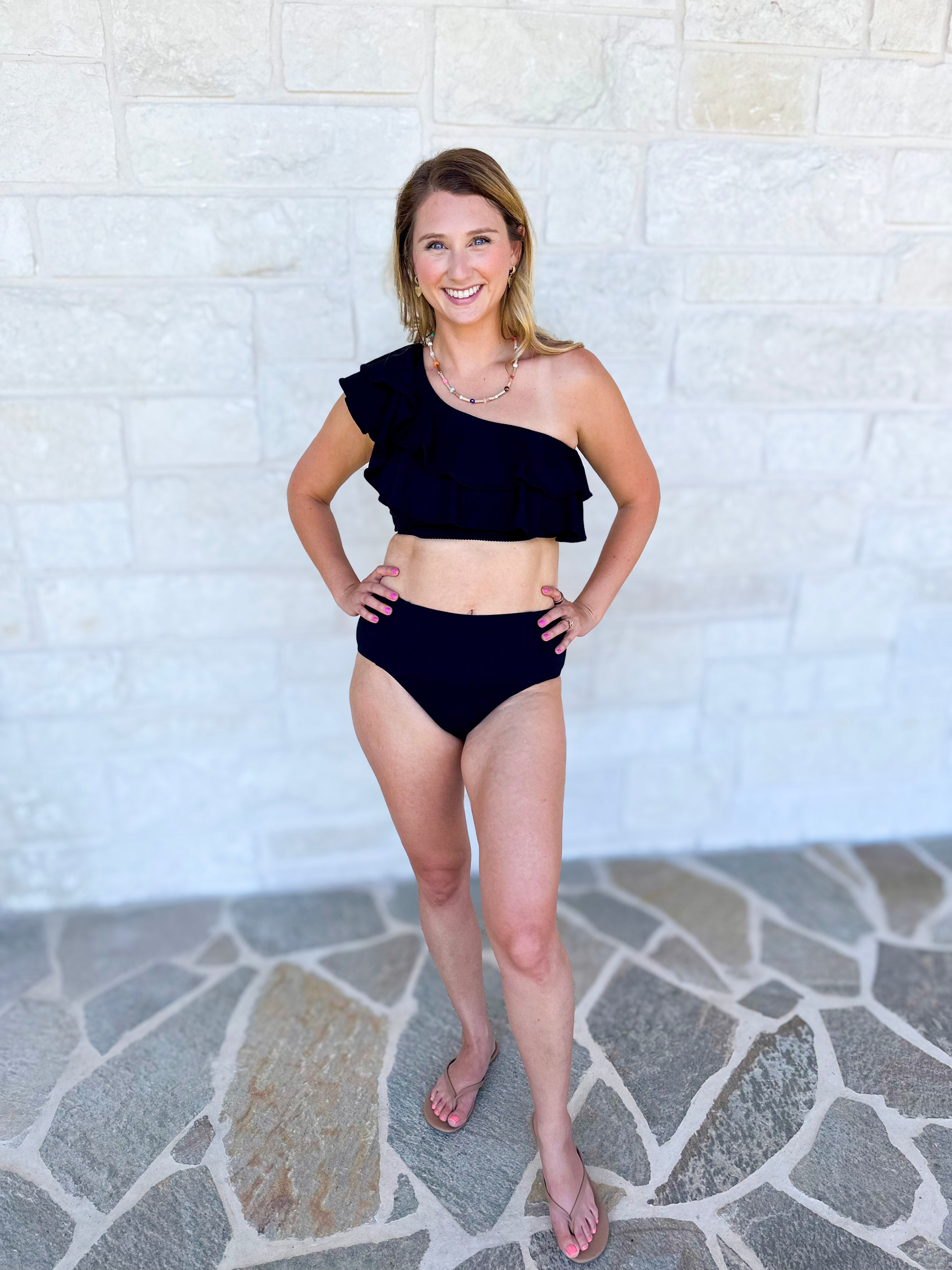 MARY SQUARE - Katelyn Two Piece Swimsuit - Black - FINAL SALE-300 Athleisure/Lounge-MARY SQUARE-July & June Women's Fashion Boutique Located in San Antonio, Texas