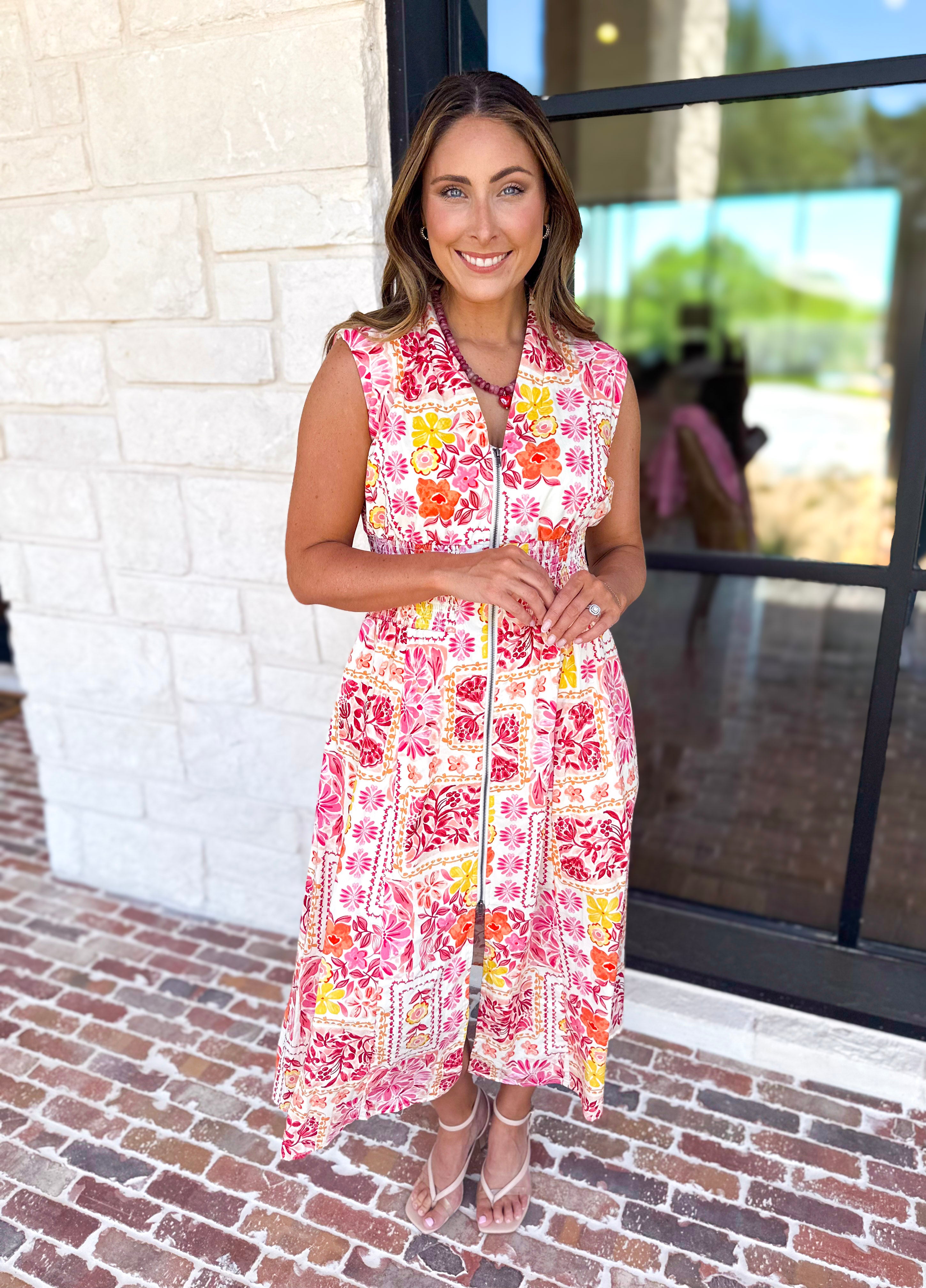 The Palm Beach Midi Dress-500 Midi-FATE-July & June Women's Fashion Boutique Located in San Antonio, Texas